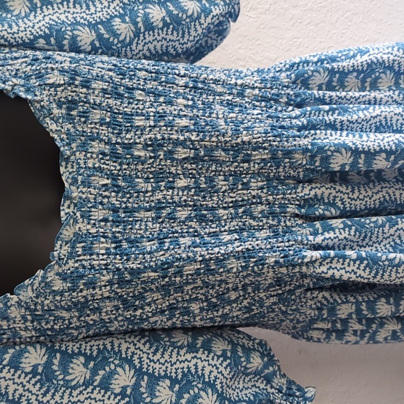 🍋✨ NWT Hill House home rare Louisa nap dress in trailing blue vine xl - Picture 9 of 12